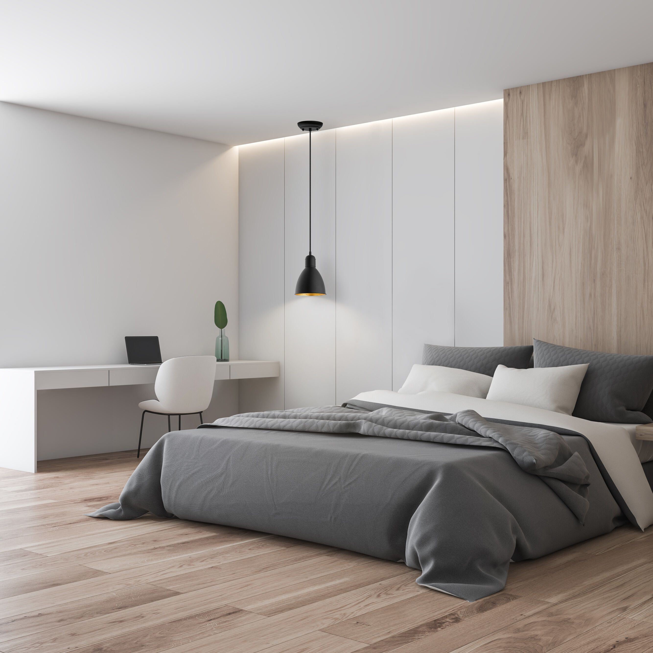 Priddy 2 1 Light 6.1 inch Black and Gold Mini Pendant Ceiling Light