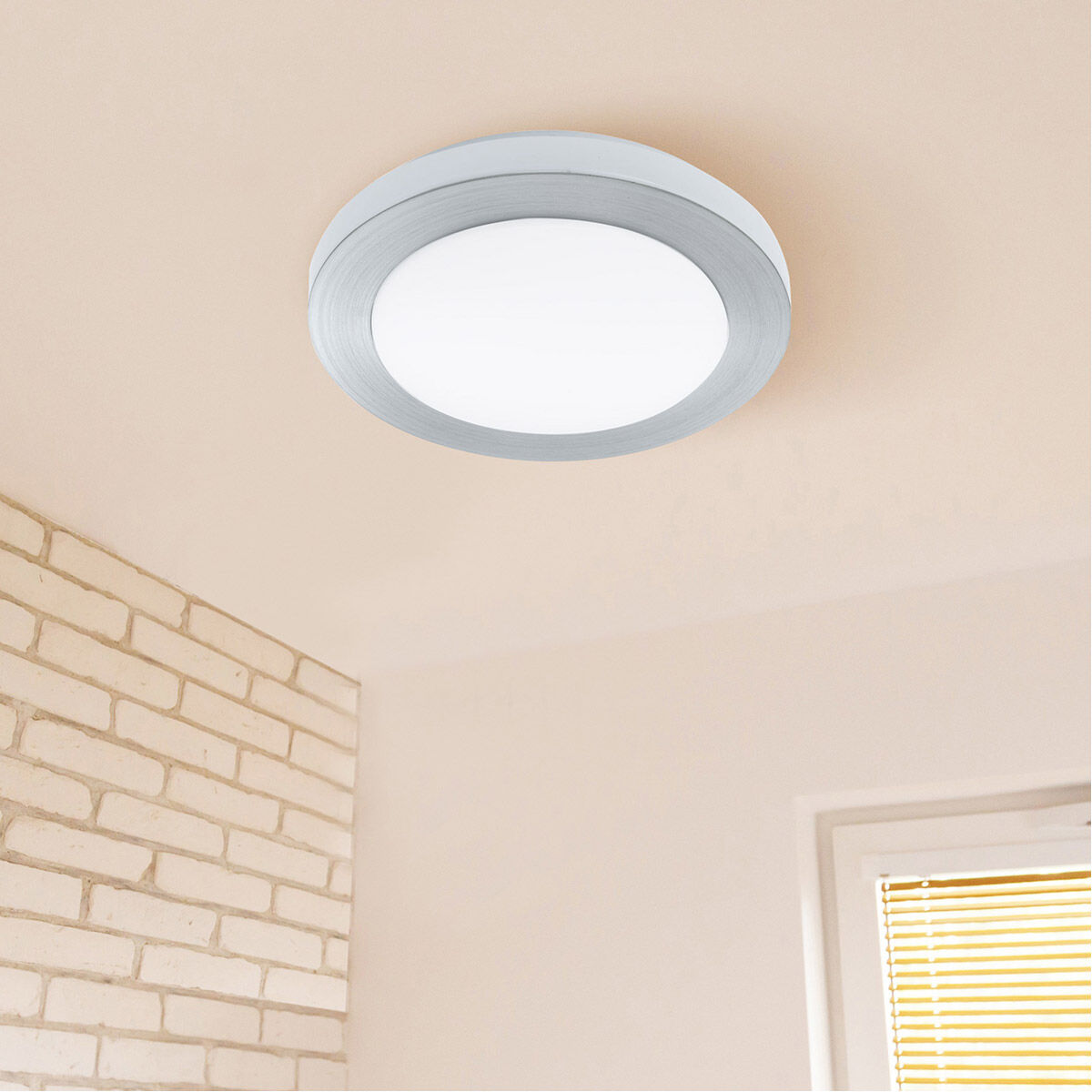 Carpi 1 LED 15.15 inch Brushed Aluminum Flush Mount Ceiling Light