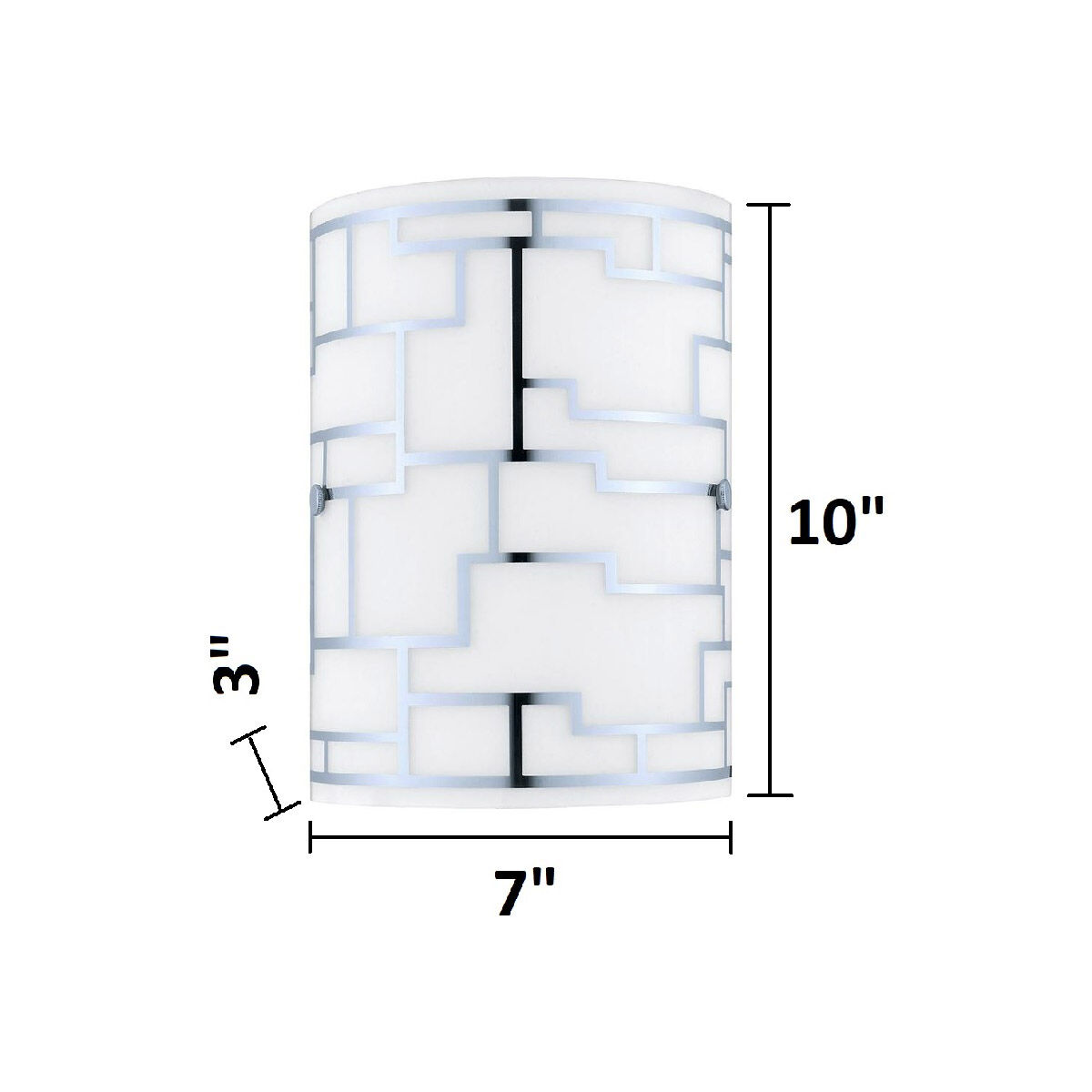 Bayman 1 Light 7 inch Chrome ADA Wall Sconce Wall Light