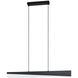 Isidro 1 Light 31 inch Structured Black Linear Pendant Ceiling Light