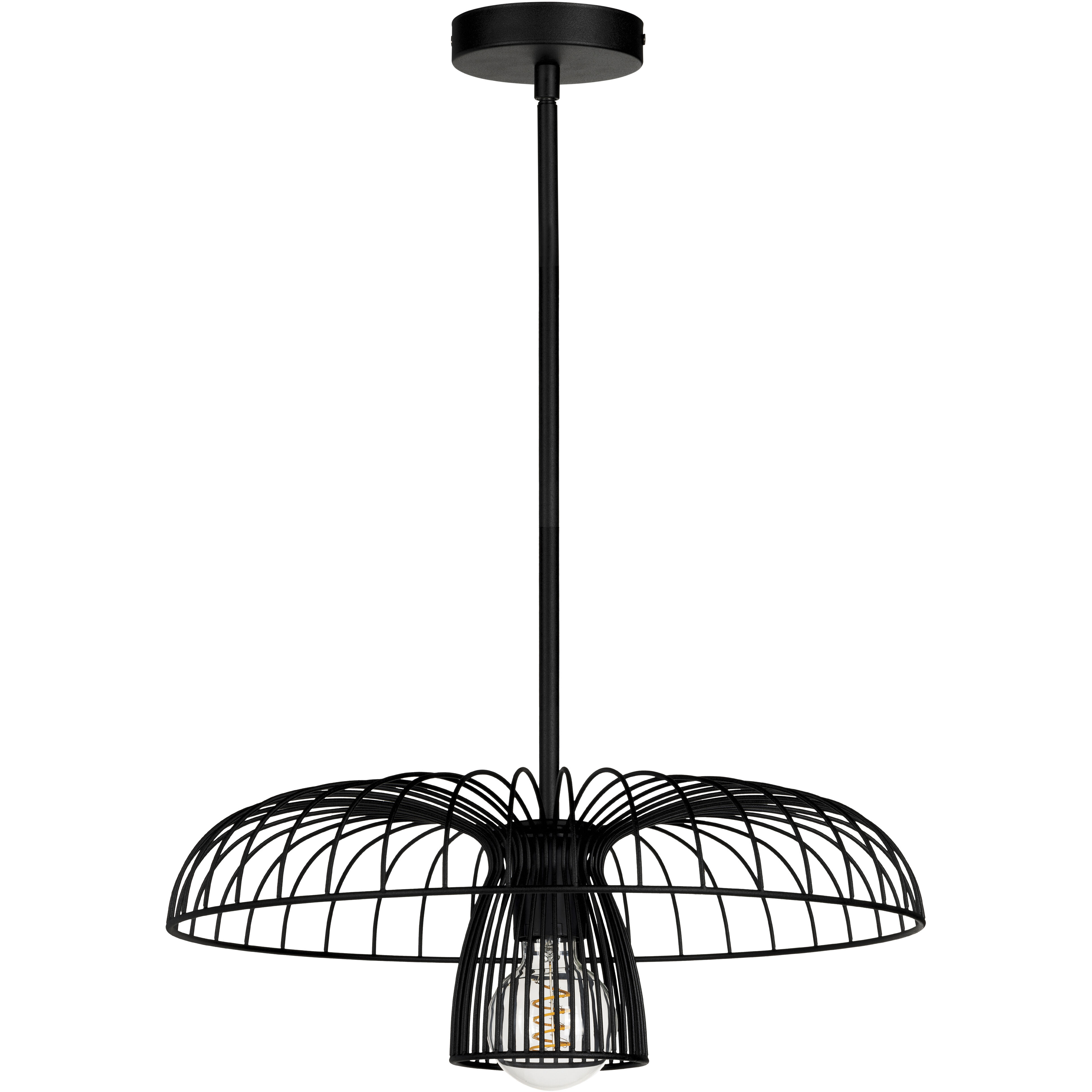 Champerico 1 Light 17.99 inch Black Semi-Flush Mount Ceiling Light