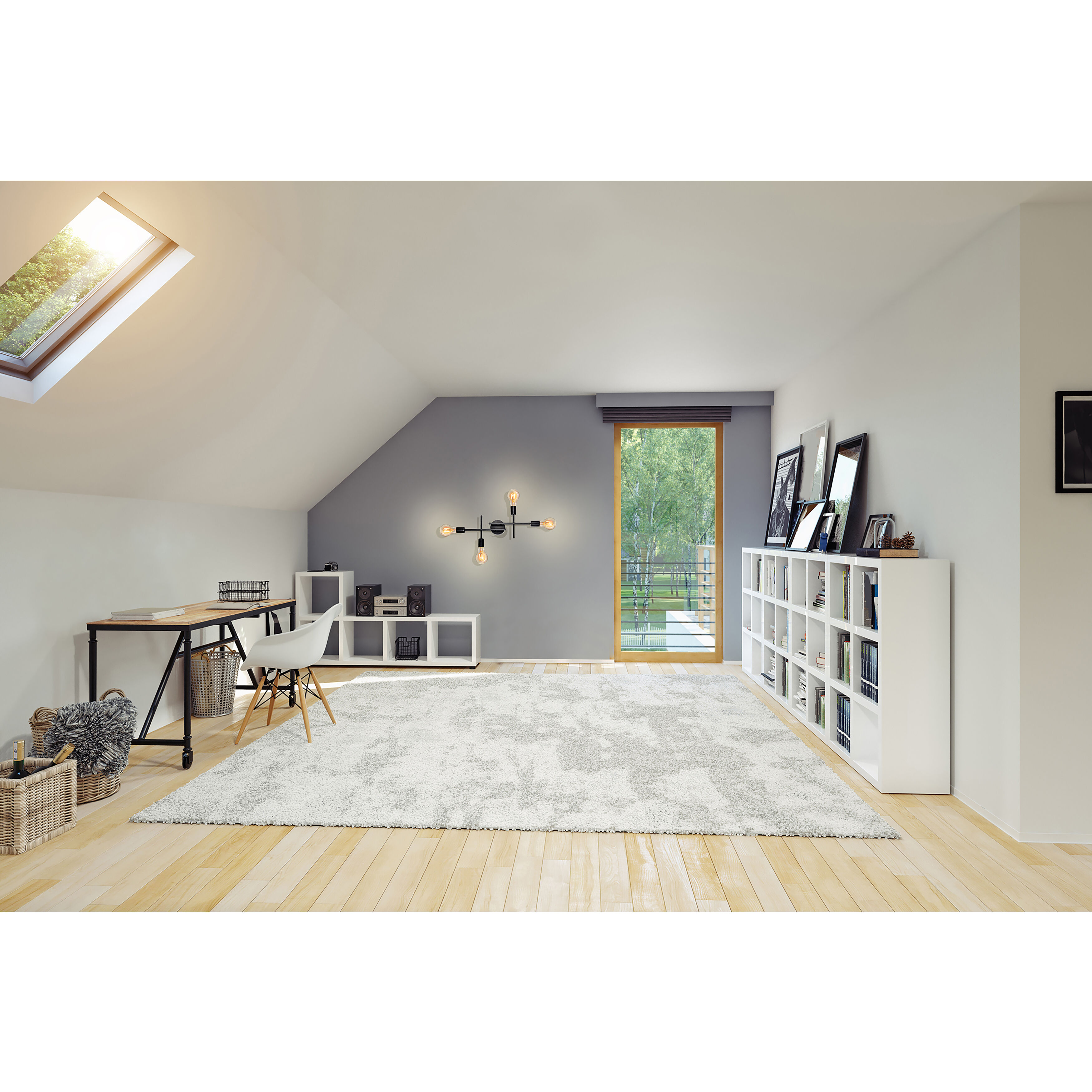 Avondale 4 Light 25.16 inch Matte Black Wall/Ceiling Light Wall Light