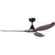 Tirol 60 inch Black with Acacia Blades Ceiling Fan