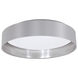 Maserlo LED 16 inch Grey and Silver Flush Mount Ceiling Light
