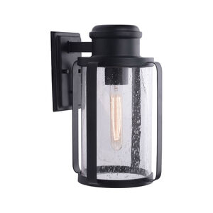 Abner 1 Light 15 inch Matte Black Outdoor Wall Sconce