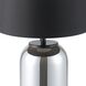 Cuite 23.78 inch 60 watt Chrome Smoked Table Lamp Portable Light