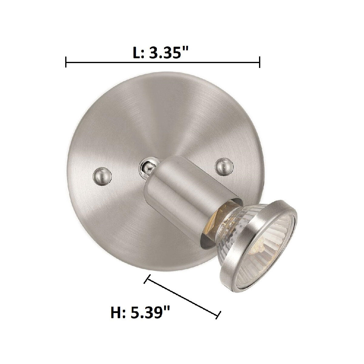 Buzz 1 Light 120 Matte Nickel Track Light Ceiling Light