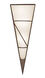 Pascal 1 1 Light 9.84 inch Antique Brown Wall Light