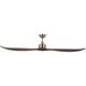 Westerly 72 inch Brushed Nickel with Acacia Blades Ceiling Fan