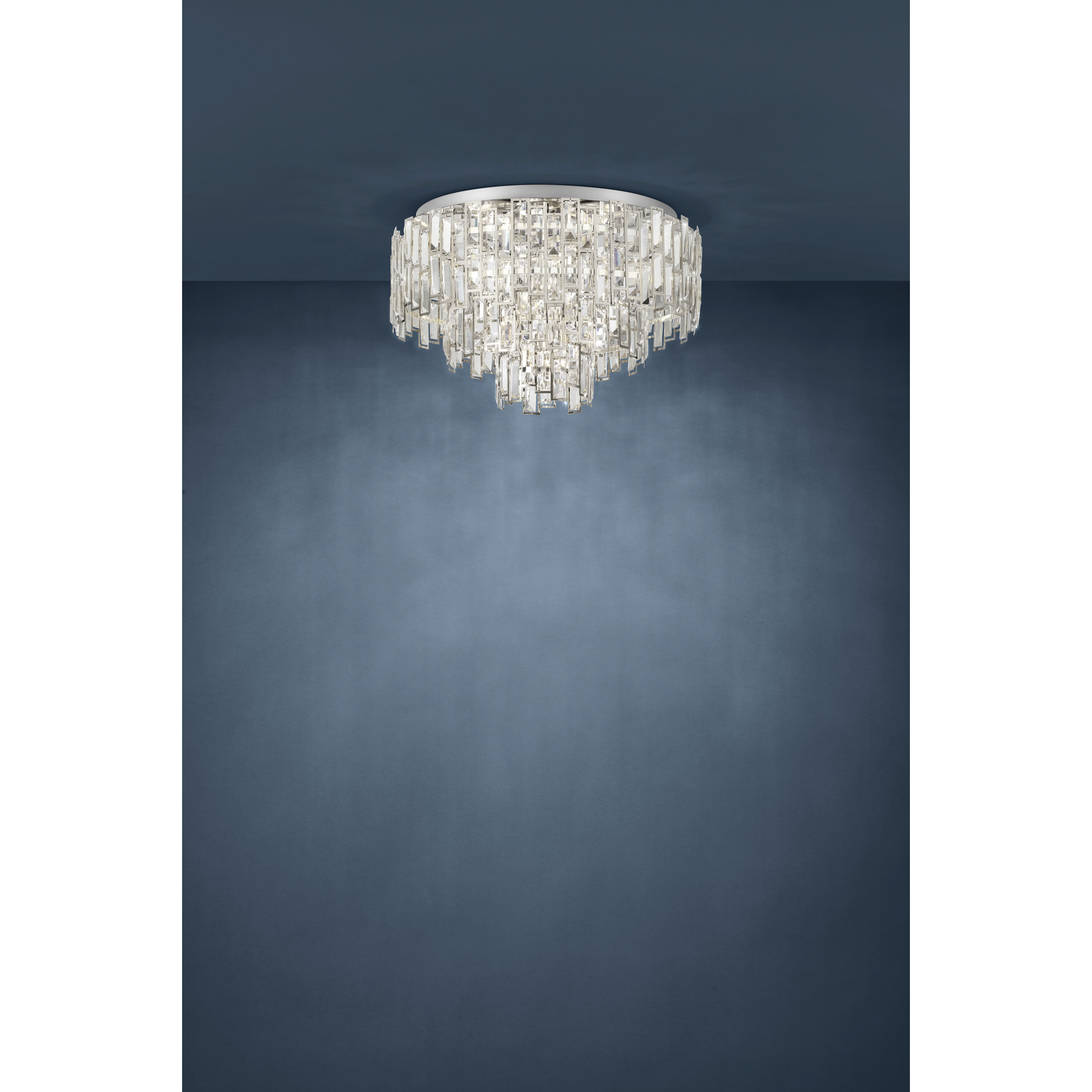 Calmeilles 10 Light 24.8 inch Chrome Flush Mount Ceiling Light