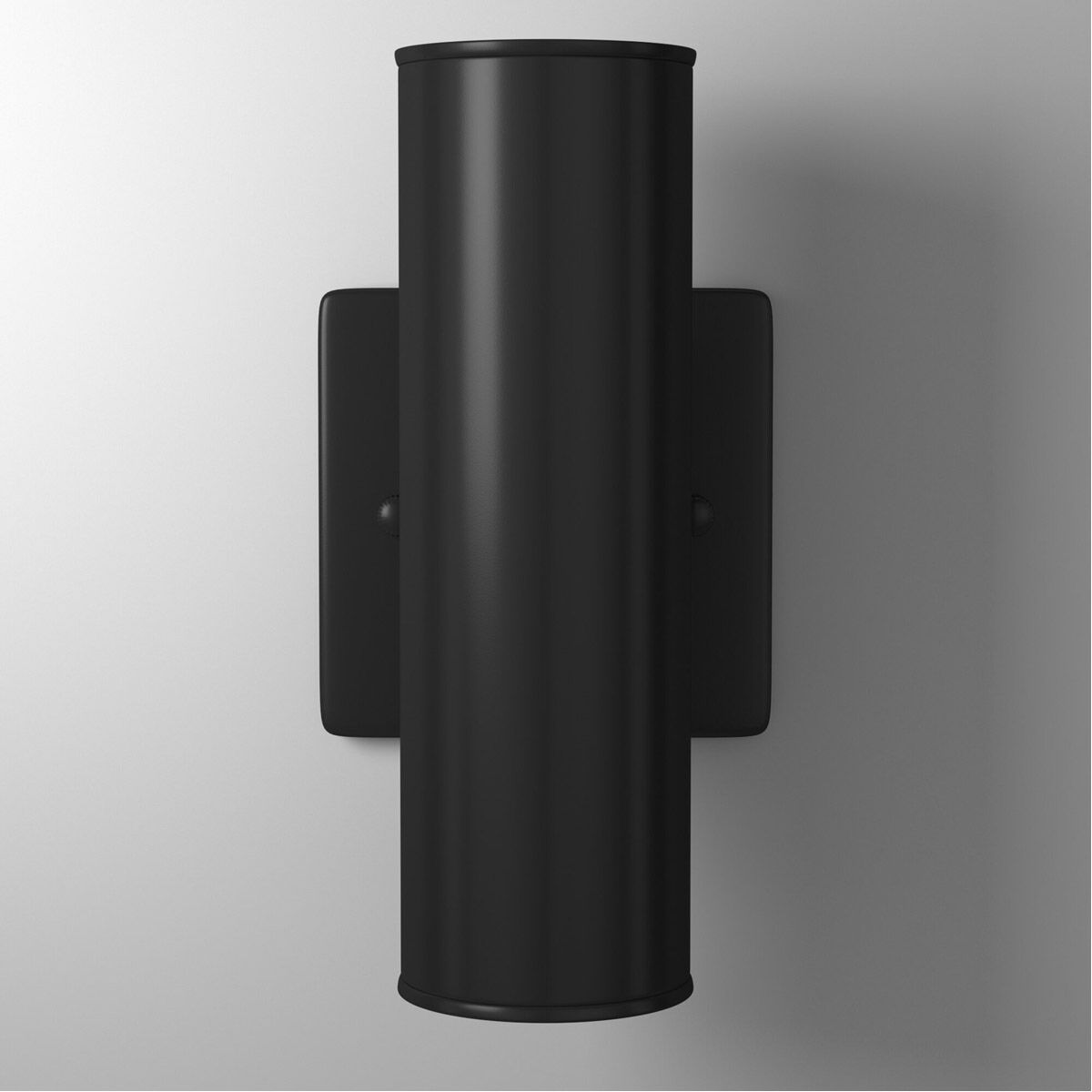 Riga 2 Light 8 inch Matte Black Outdoor Wall Light