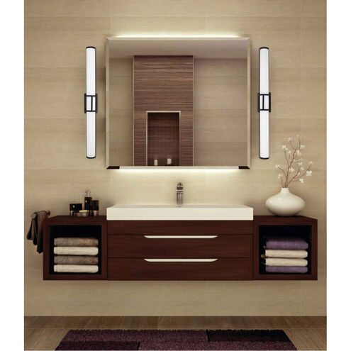 Ramaro LED 35.24 inch Matte Black Bath Vanity Wall Light