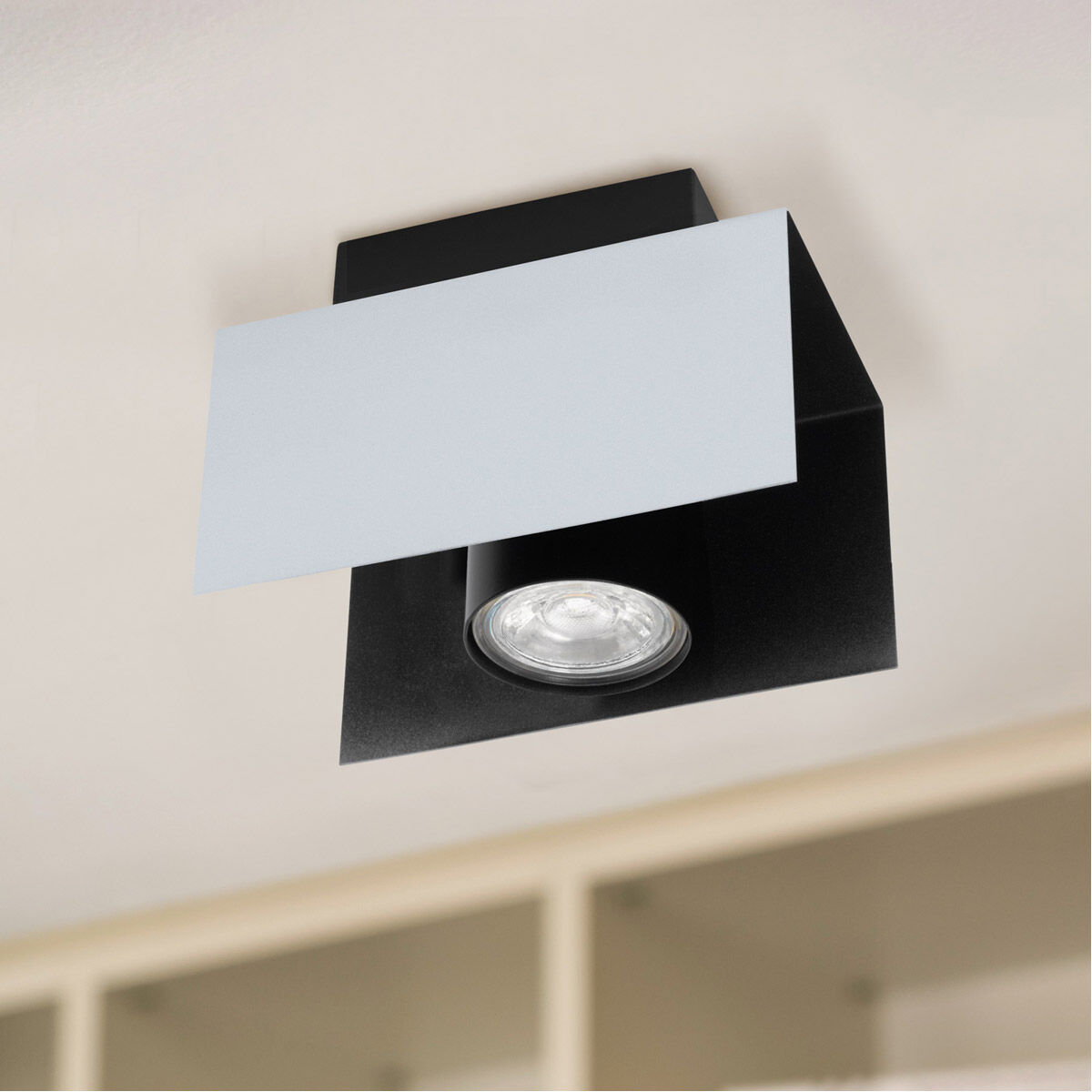 Viserba 1 Light 120 Aluminum and Black Track Light Ceiling Light