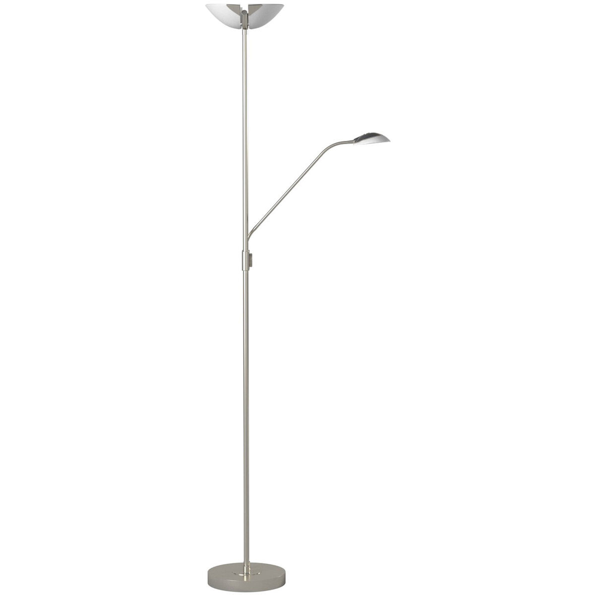 Baya 1 70.86 inch 20 watt Matte Nickel Floor Lamp Portable Light