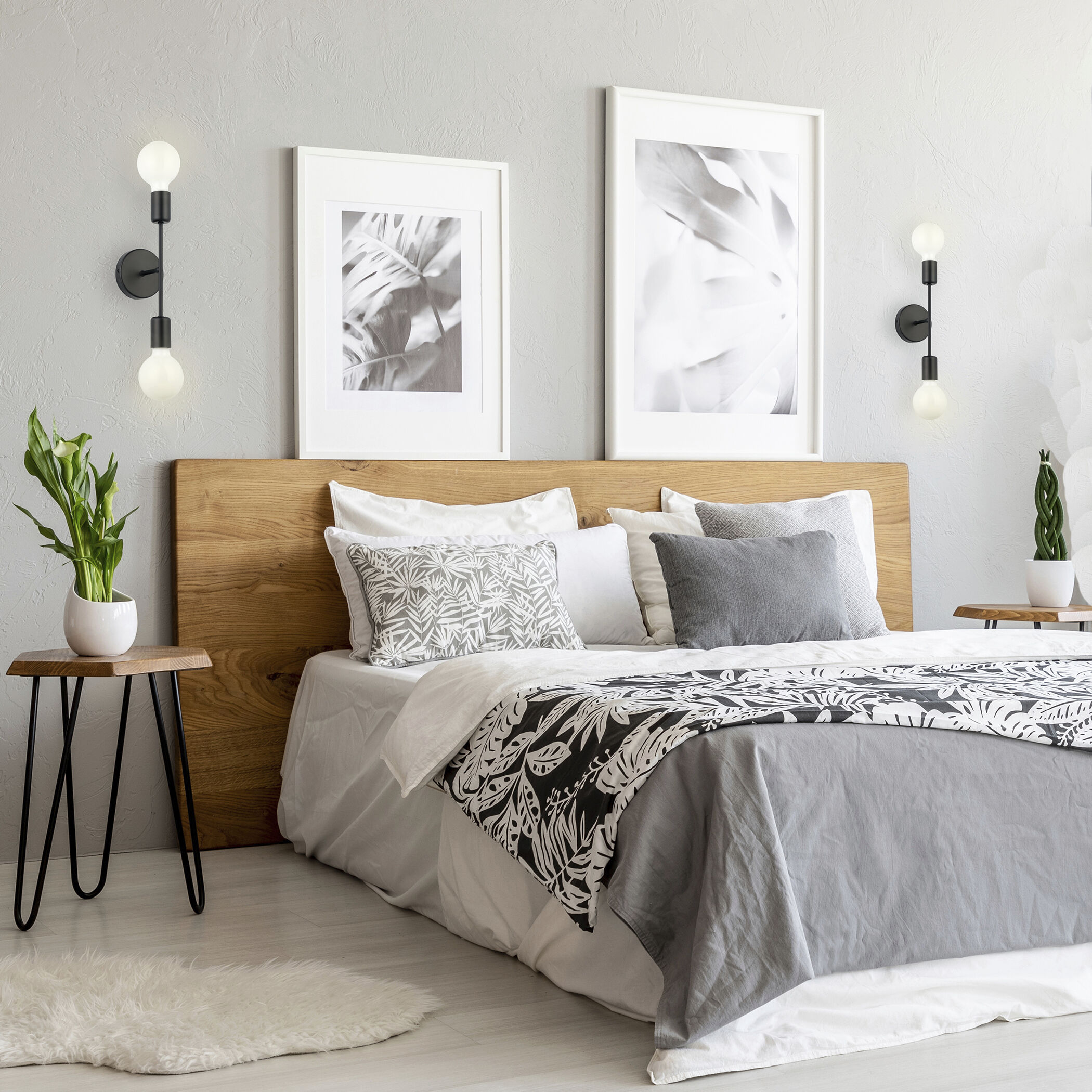 Avondale 2 Light 5 inch Matte Black Open Bulb Wall Sconce Wall Light