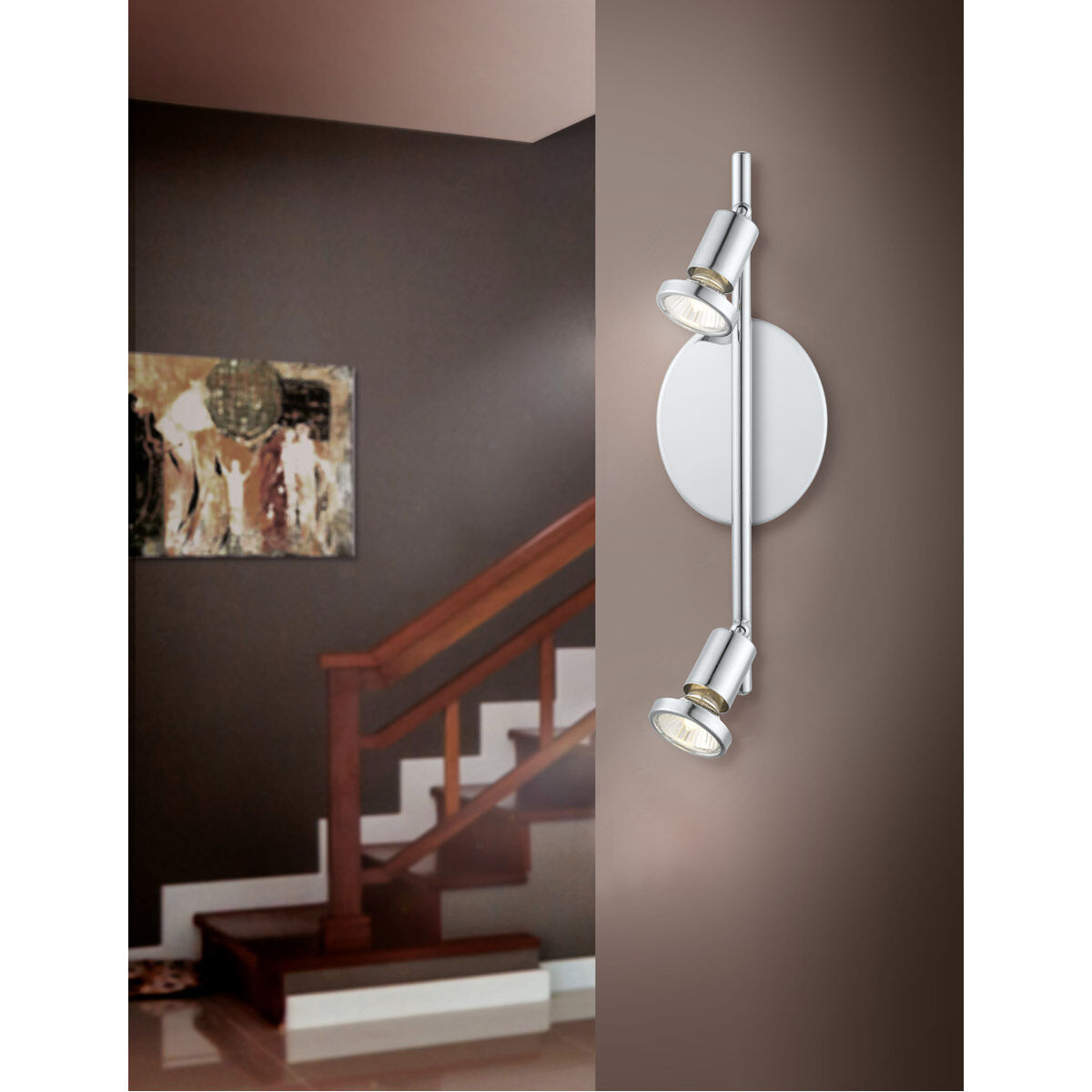 Buzz 2 Light 120V Chrome Track Light Ceiling Light