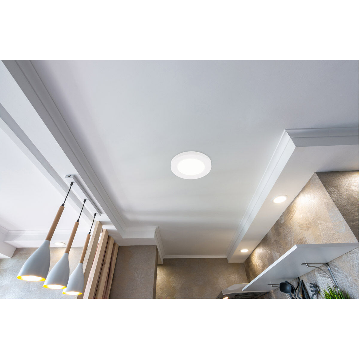 Trago 5 LED 5.31 inch White Flush Mount Ceiling Light, Wall Mountable