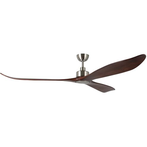Westerly 84 inch Brushed Nickel with Acacia Blades Ceiling Fan