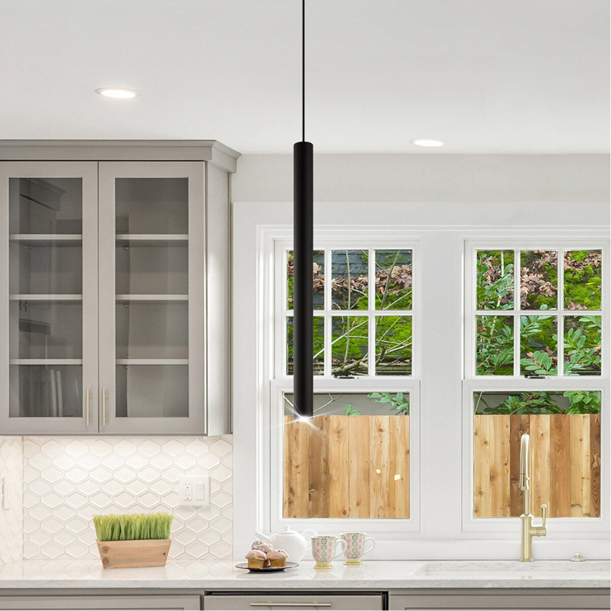 Tortoreto LED 1.57 inch Matte Black Mini Pendant Ceiling Light