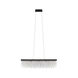 Antelao LED 45.25 inch Black Linear Chandelier Ceiling Light