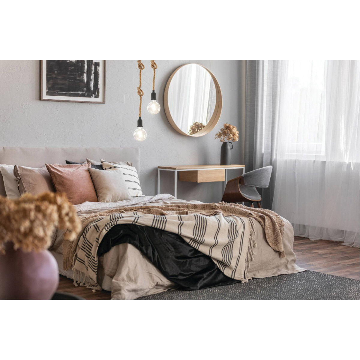 Rampside 1 Light 4.5 inch Black Pendant Ceiling Light