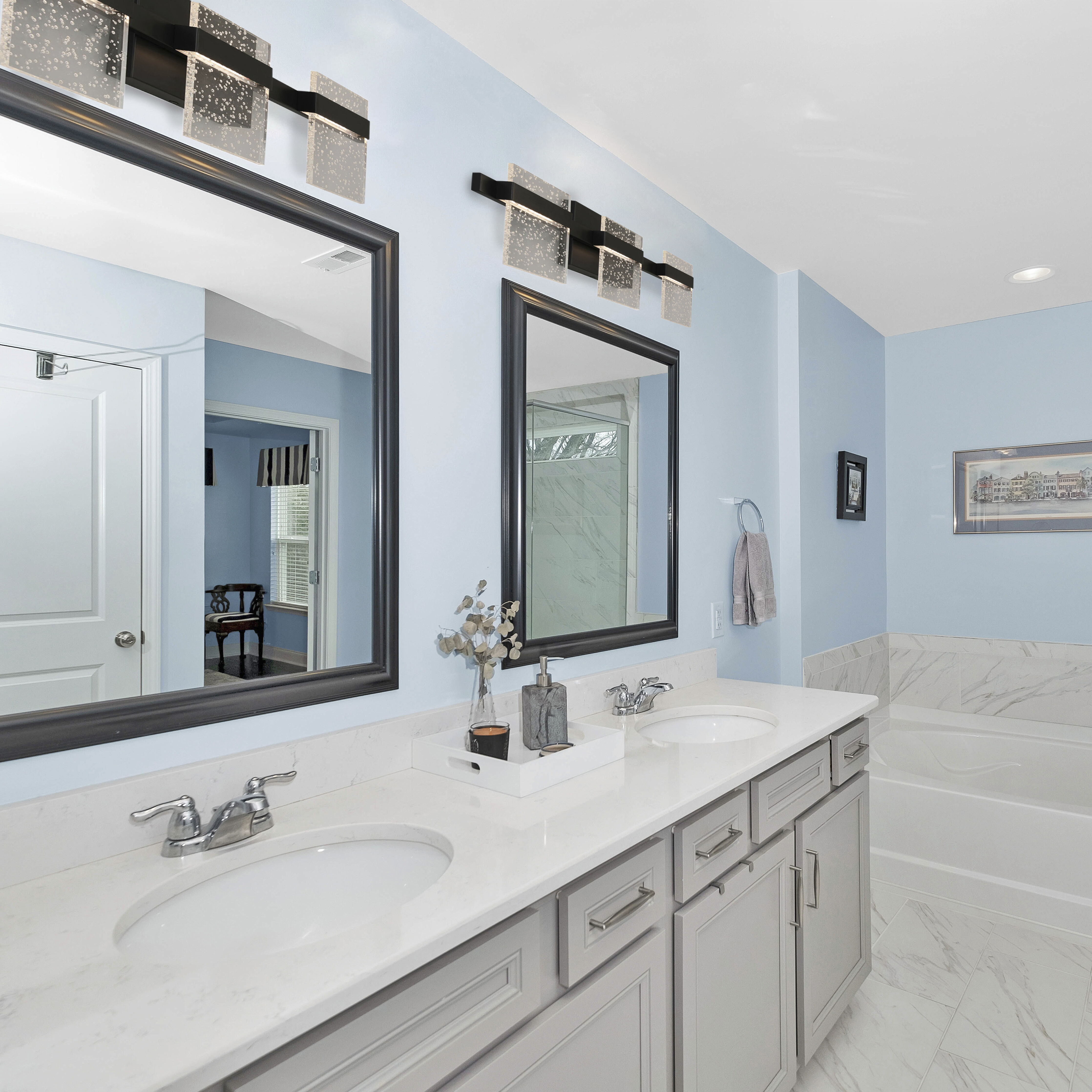 Madrona LED 22.75 inch Black Bath Vanity Wall Light