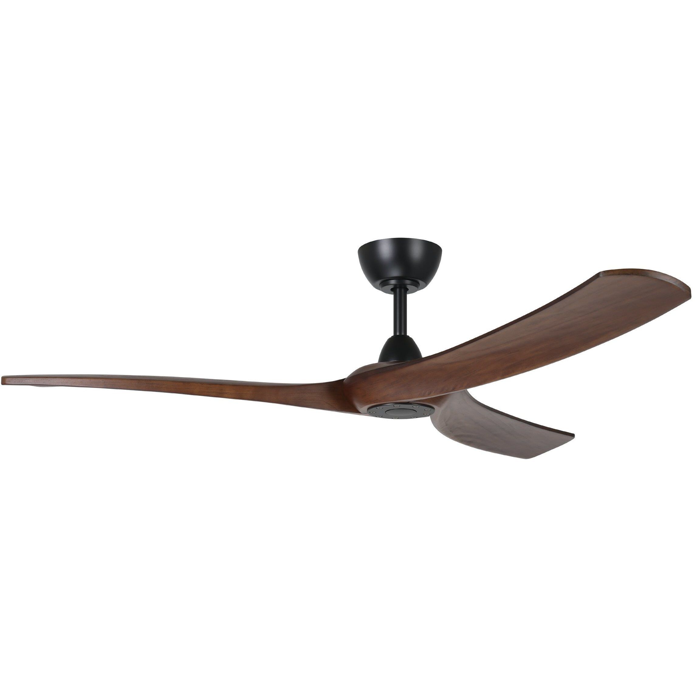 Williwaw 60 inch Black with Walnut Blades Ceiling Fan