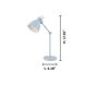 Priddy 17 inch 40.00 watt Pastel Light Blue Desk Lamp Portable Light 