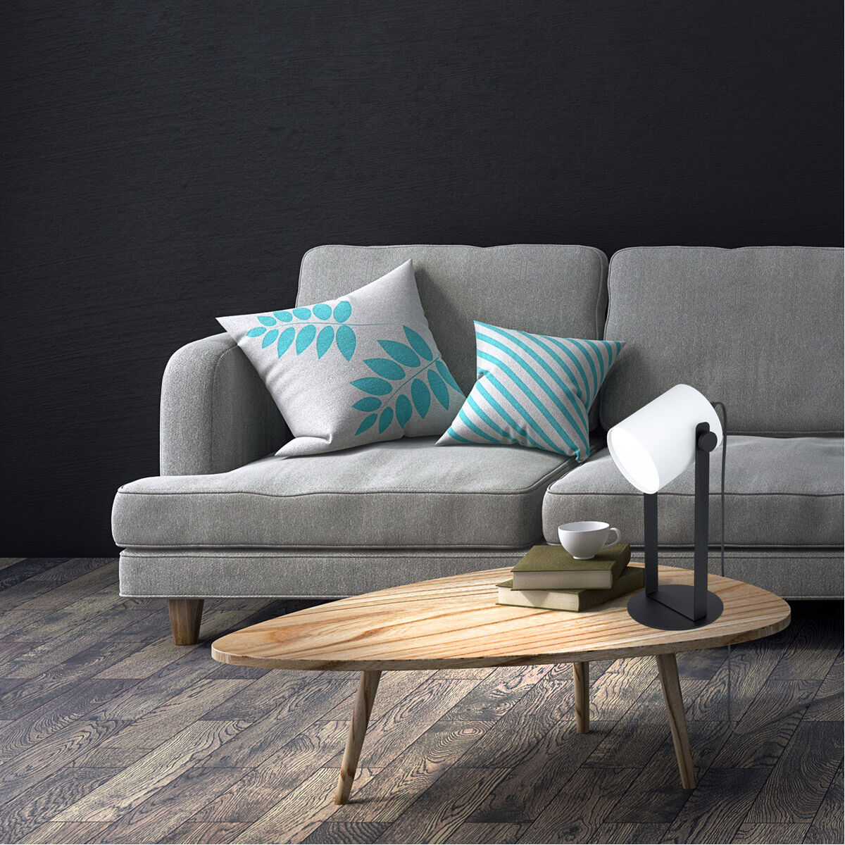 Burbank 16.93 inch Black Table Lamp Portable Light