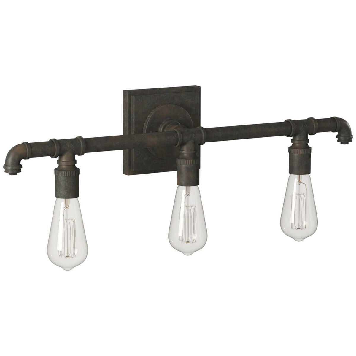 Wymer 3 Light 23.11 inch Matte Bronze Bath Vanity Wall Light