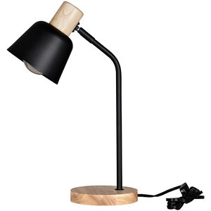 Lizella 17 inch 60.00 watt Black and Natural Table Lamp Portable Light