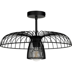 Champerico 1 Light 17.99 inch Black Semi-Flush Mount Ceiling Light