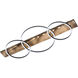 Boyal LED 39.75 inch Brushed Pine Wood Linear Pendant Ceiling Light