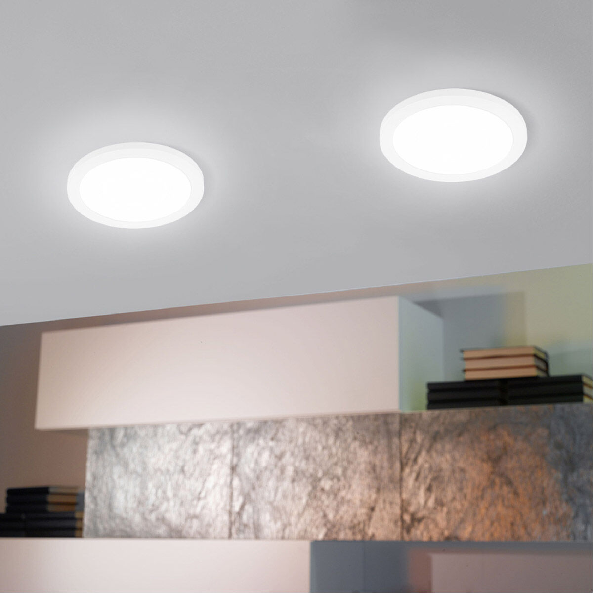 Trago 9 LED 8.86 inch White Flush Mount Ceiling Light, Wall Mountable