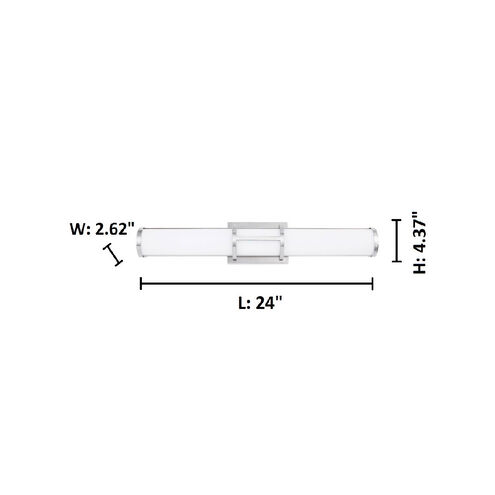 Ramaro LED 24 inch Chrome Bath Vanity Wall Light