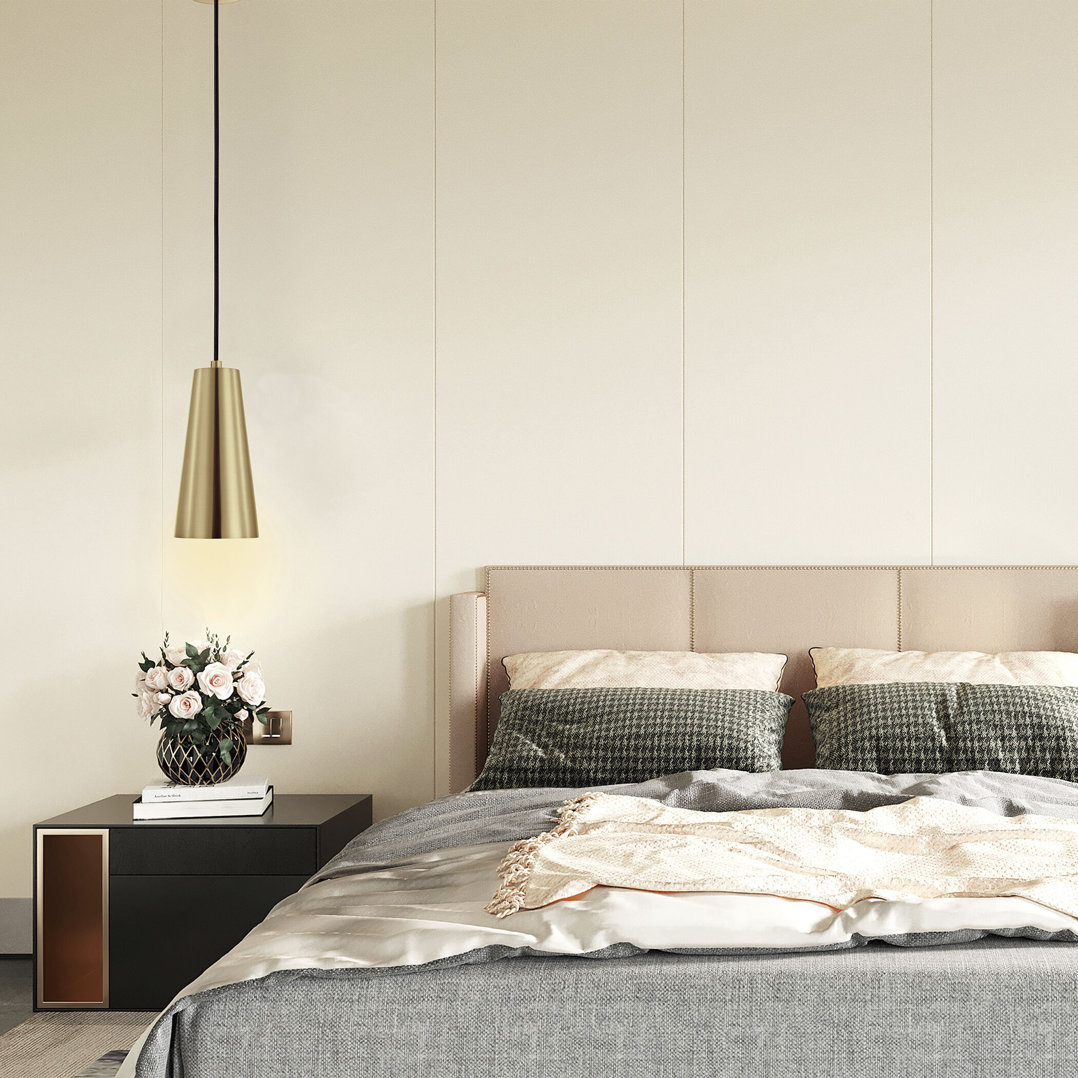 Pratella 1 1 Light 5.43 inch Brushed Gold Mini Pendant Ceiling Light