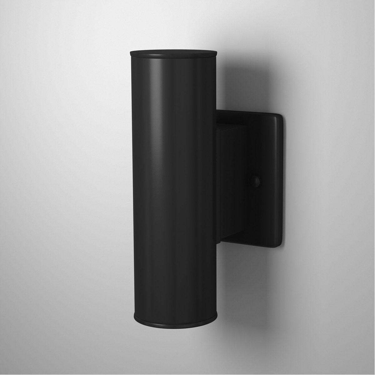 Riga 2 Light 8 inch Matte Black Outdoor Wall Light