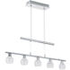 Hania LED 32.87 inch Chrome Pendant Ceiling Light