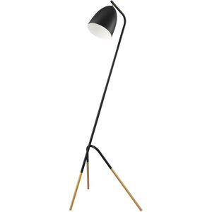 Westlinton 59 inch 60.00 watt Black and Gold Floor Lamp Portable Light