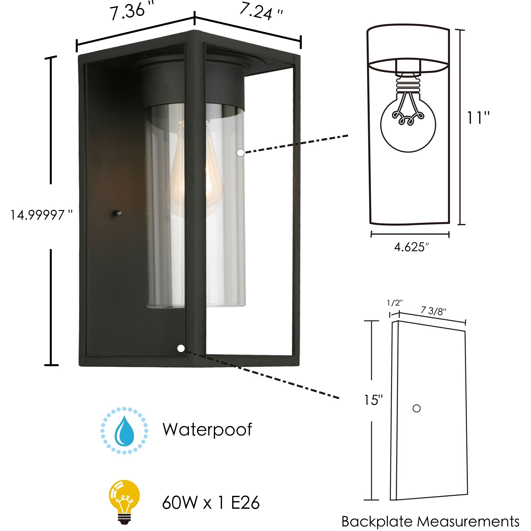 Walker Hill Outdoor Wall Light