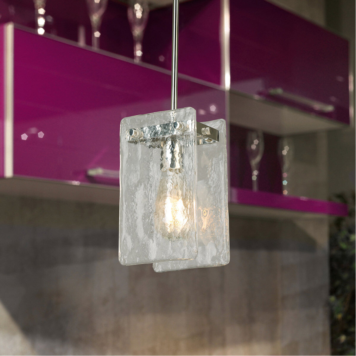 Wolter 1 Light 6 inch Polished Nickel Mini Pendant Ceiling Light