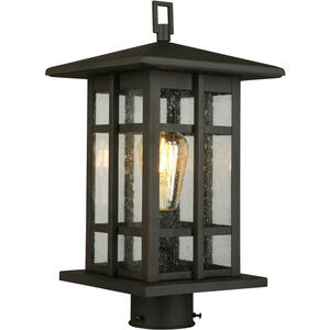 Arlington Creek 1 Light 15 inch Matte Bronze Outdoor Post lantern