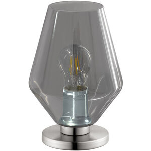 Murmillo 10 inch 25 watt Matte Nickel Table Lamp Portable Light