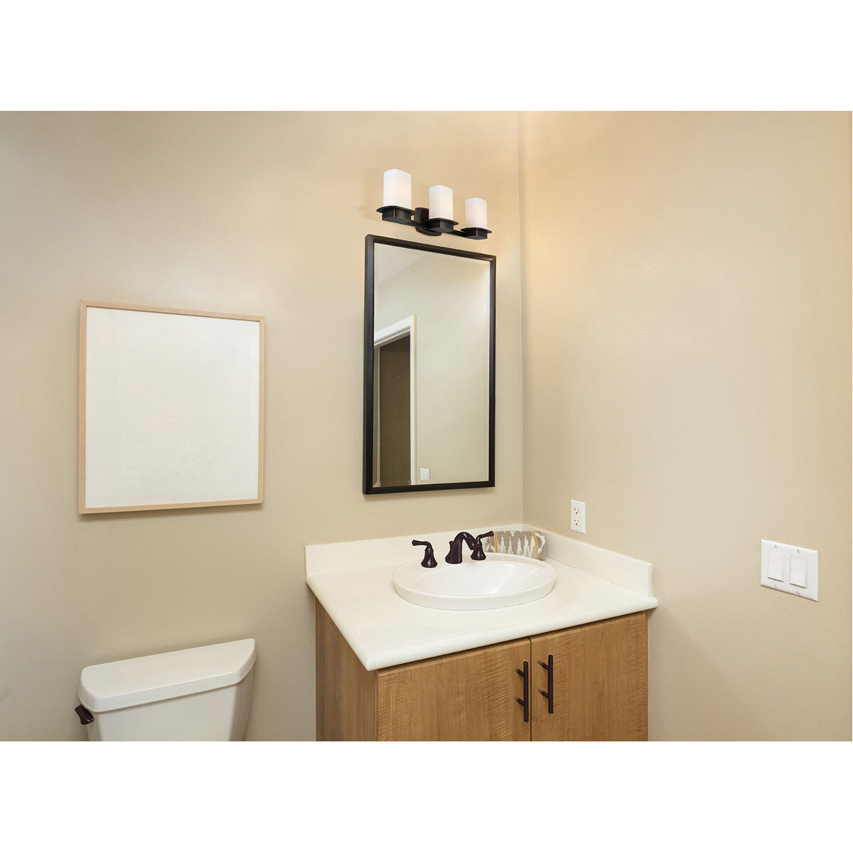 Bathroom vanity outlet oil rubbed bronze
