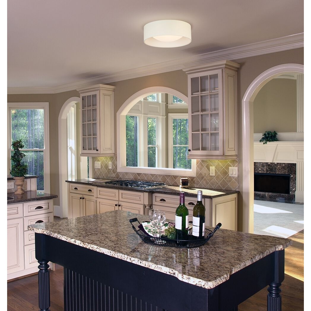 Orme LED 12.4 inch White Flush Mount Ceiling Light