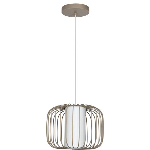 Terrarosa 1 Light 11.14 inch Light Sand Pendant Ceiling Light