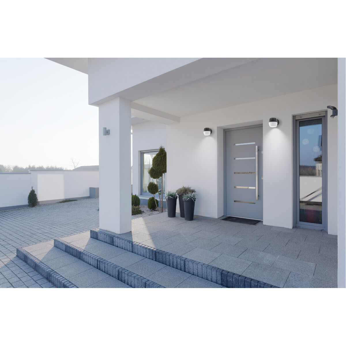 Oncala LED 6 inch Black Outdoor Wall Light