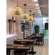 Priorat 1 Light 11.34 inch Black and Gold Pendant Ceiling Light