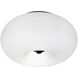 Optica Black 2 Light 11.02 inch Black Semi-Flush Mount Ceiling Light