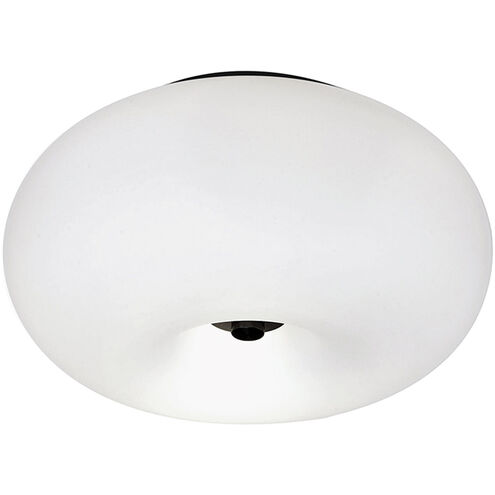 Optica Black 2 Light 11.02 inch Black Semi-Flush Mount Ceiling Light